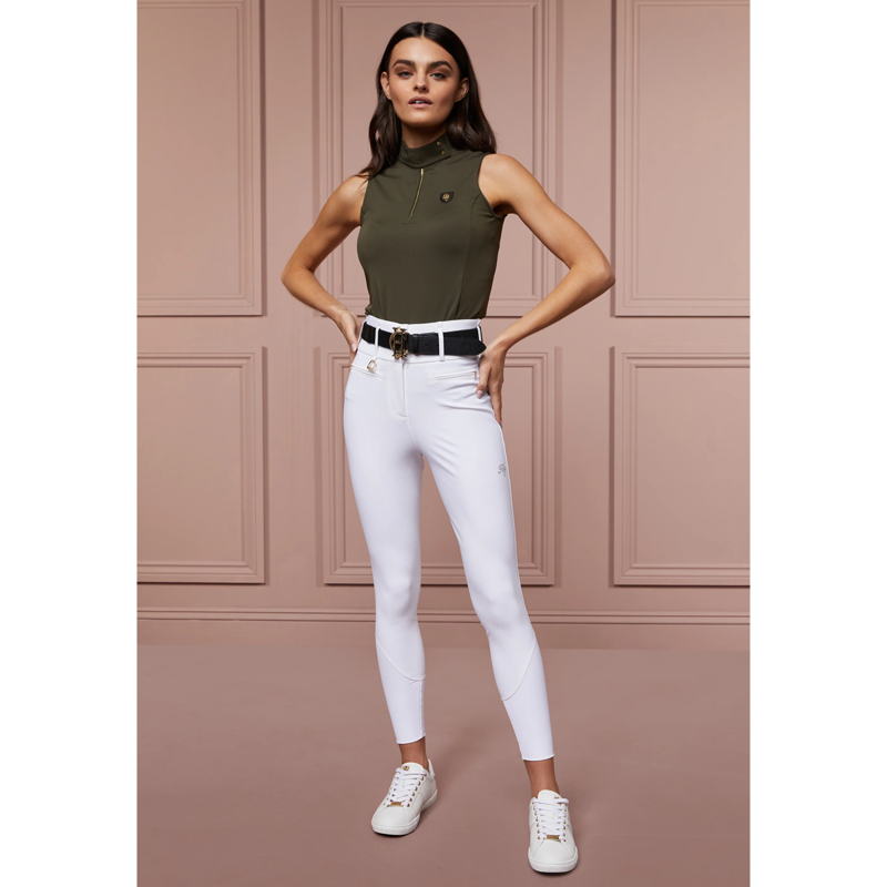 Holland Cooper Elite Sleeveless Base Layer - Olive-2